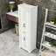 Armoire de rangement pour salle de bain avec 1 tiroir, 4 portes et tablettes réglables