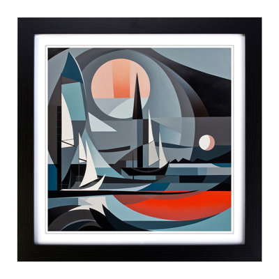 Seascape Constructivism - Framed Print