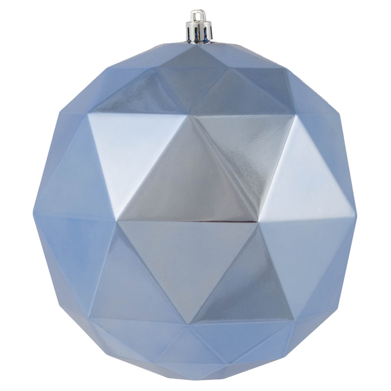 Ornement boule de Noël Holiday Décor, H 6 po x l 6 po x P 6 po, Pervenche brillant