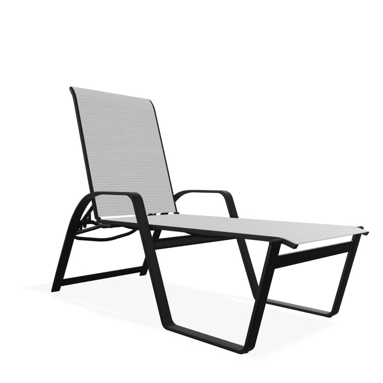 Holna Outdoor Rust-Resistant Metal Chaise Lounge