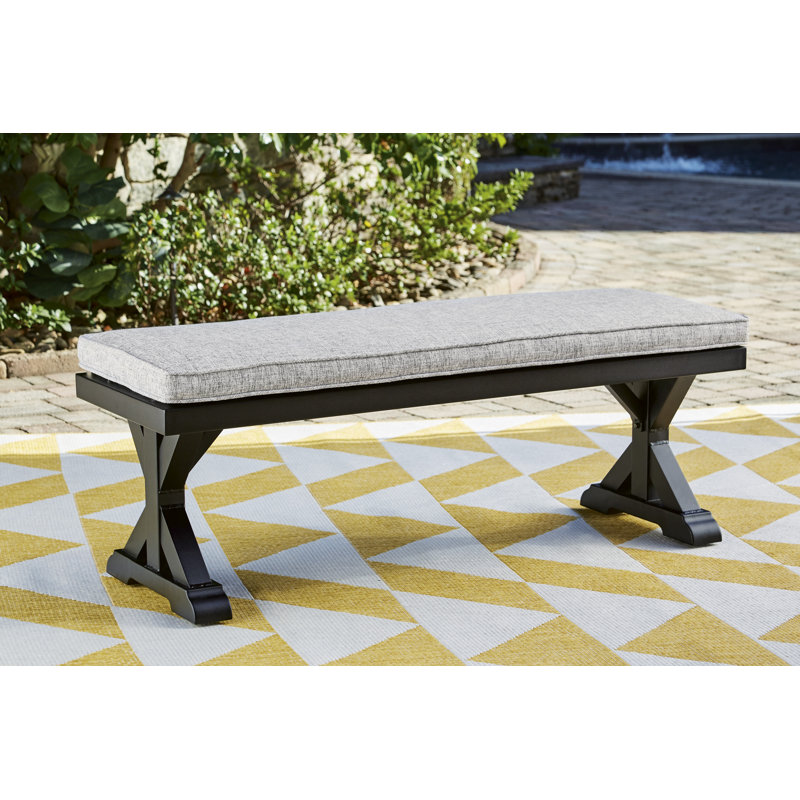 Banc de pique-nique en aluminium Danny, Noir