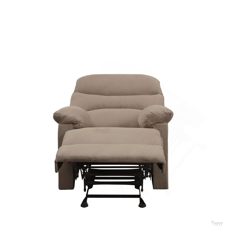 Fauteuil inclinable avec accoudoirs coussinés, Brun pâle