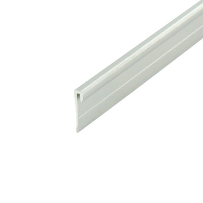 Outwater Aluminum J Channel Fits Material 3/64 Inch Thick Clear Anodized (Satin) Finish Aluminum Cap Moulding 72 Inch(Pack Of 10)