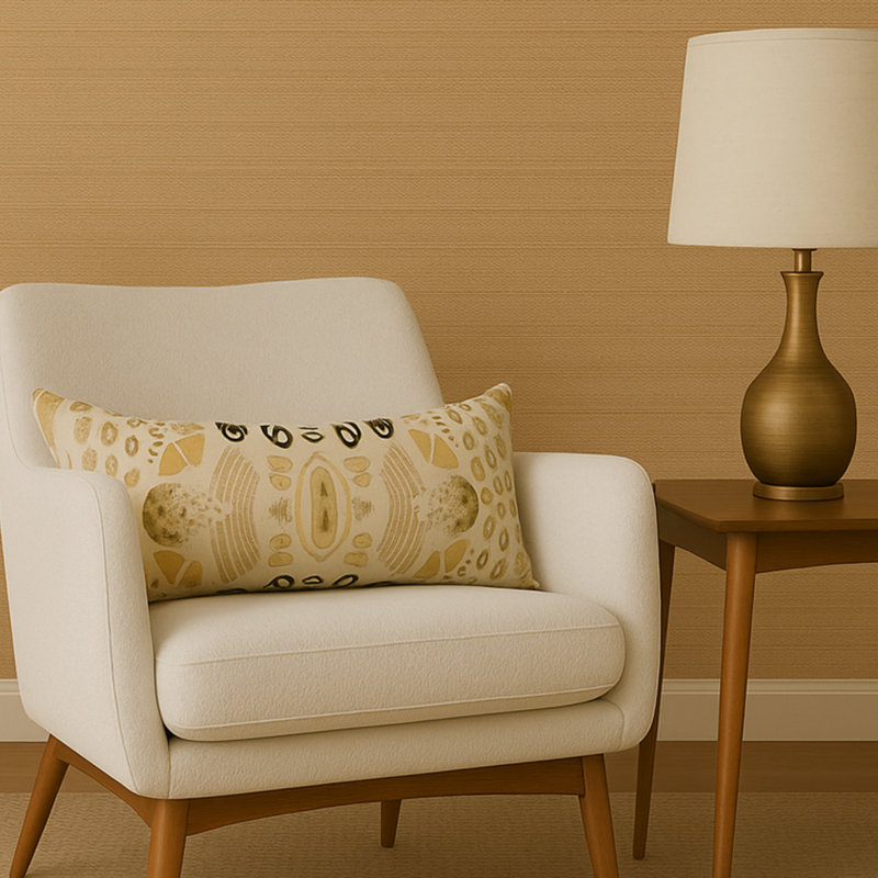 Ikat Cotton Throw Pillow