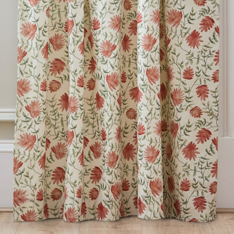 Elai 100% Cotton Room Darkening Curtain Panel Pair, 90cm Width x 229cm Drop