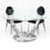 Kipp Circular Dining Set with 4 Chairs