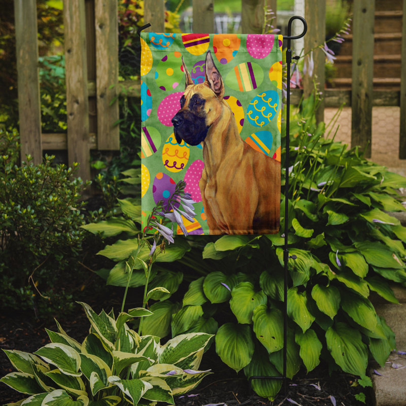 Drapeau de jardin Atara, Grand danois (beige et noir)