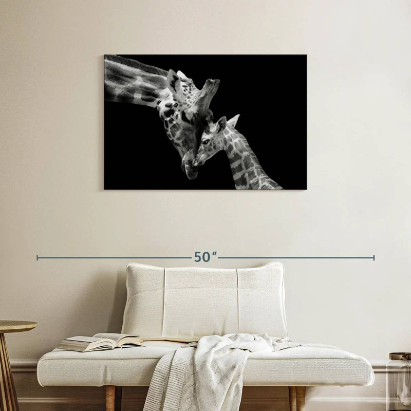 Brampt Doting Mother Giraffe, 24" H x 36" W