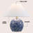 Felice 17.25" Modern Cottage Floral Ceramic Globe LED Table Lamp-363381580