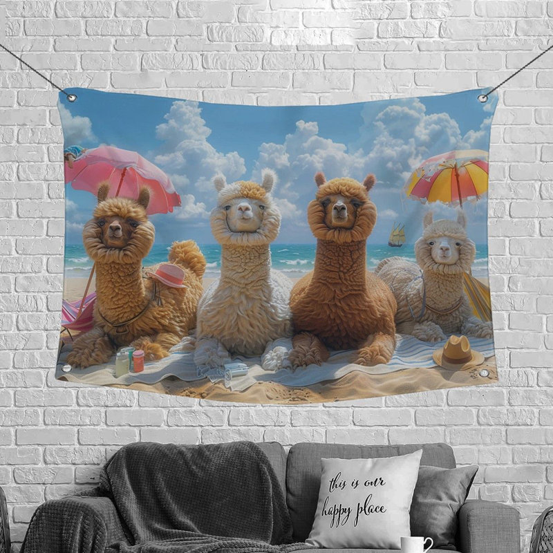 Microfiber Fabric Tapestry, 88" H x 104" W