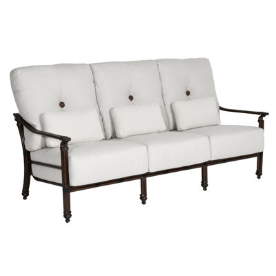 Coco Cushioned Sofa w/Three Accent Pillows