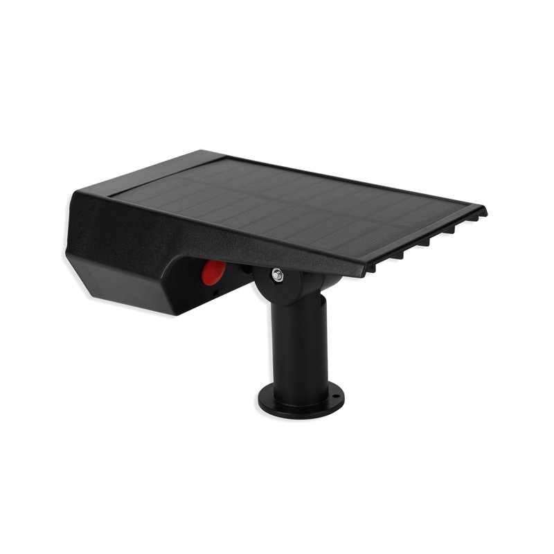Matte Black Solar Powered Integrated LED Spotlight