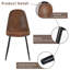 Ensemble de salle à manger moderne 5 pièces Shivani avec table rectangulaire en grain de bois et 4 chaises-105470483-103829952