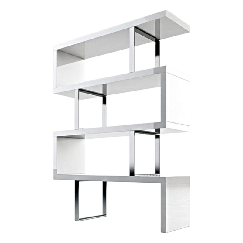 Étagère à livres sur trois niveaux 67 ", White