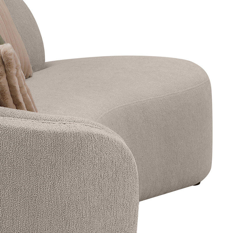 Canapé modulaire rembourré 2 pièces Fayette Greige