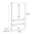 ZLINE Autograph 36 in. Counter-Depth Refrigerator in Black Stainless Steel and Bronze Helix Handles-119340815