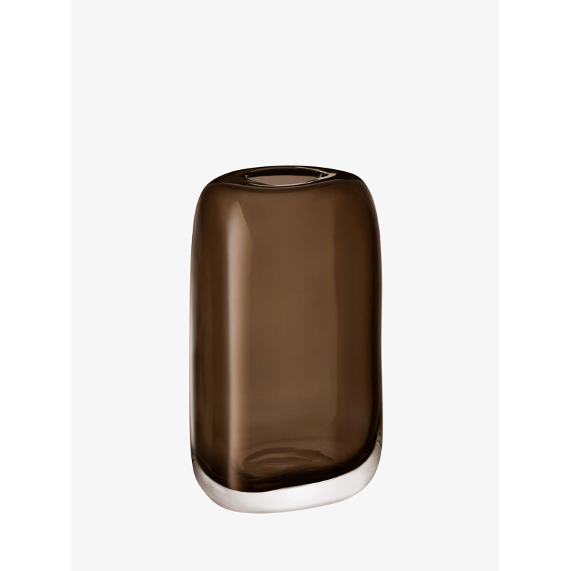 Melt Handmade Glass Table Vase, Mushroom Brown