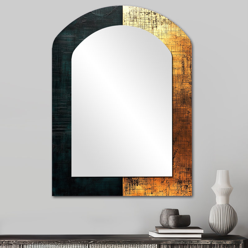 Miroir mural géométrique moderne à formes géométriques Essentials, 34 po x 25 po