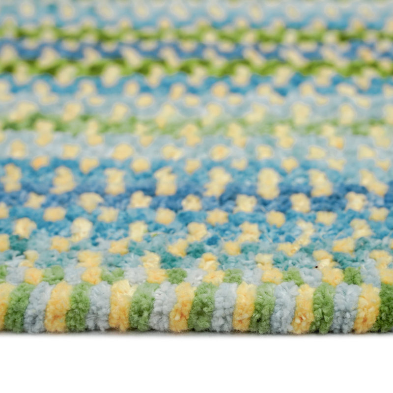 Veans Cotton Indoor Rug, Oval 36" x 60"