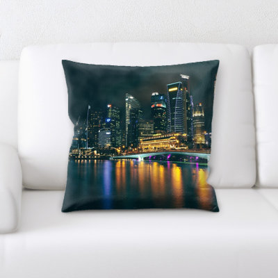 Microsuede Reversible Throw Pillow