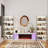 130”W TV Stand Entertainment Center With Fireplace-1536458131