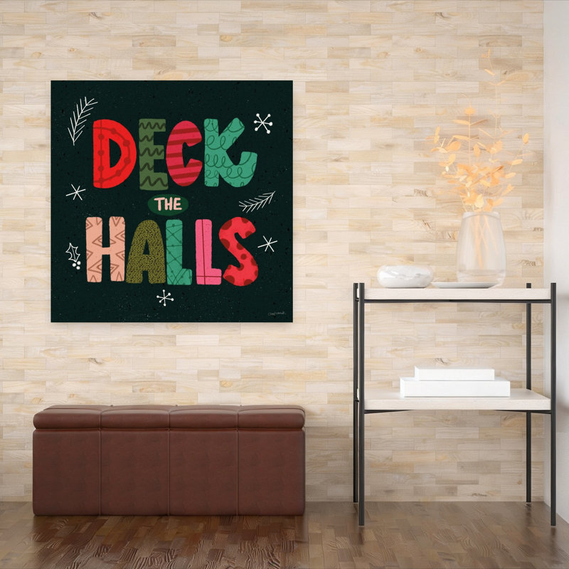 «Winter Joy I Abstract Contemporary Winter Architecture», reproduction d'art murale, H 48 po x l 48 po
