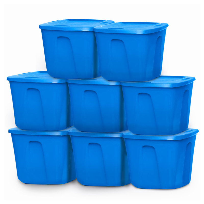 Homz Plastic Storage Tub & Tote