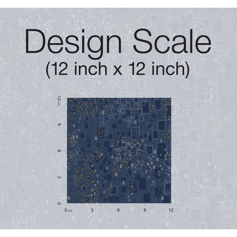 Spiegel 27' L x 27" W Wallpaper Roll, Navy