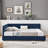 Full Velvet Tufted Daybed With Backrest & Sturdy Wood Support-297029903