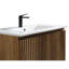 Meuble-lavabo et lavabo en chêne doré peu encombrant, style moderne