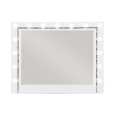 Miroir rectangulaire blanc Laititia