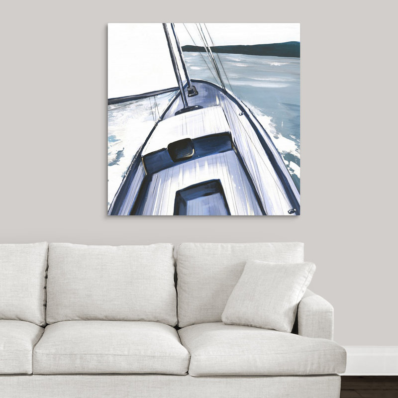 « sea faring life xvii », peinture sur toile, Toile tendue, H 36 po x l 36 po x p 1,25 po