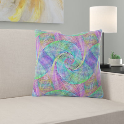 Coussin décoratif en spirale