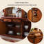 Armoire à vin en bois massif 62,99 po de style américain