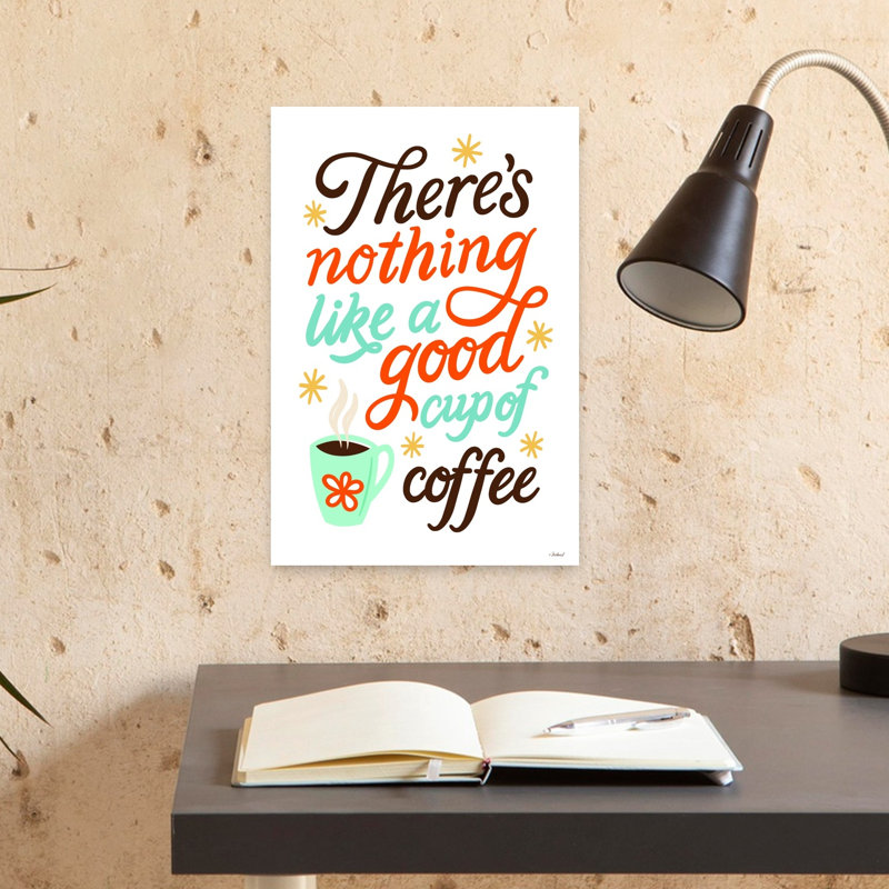 Good Cup Of Coffee Whimsical Abstract Contemporary Landscape Nature Wall Art Print 1 Piece Wrapped Canvas Wall Art