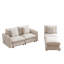 Theo 102.2-Inch L-Shaped Sectional Sofa with Ottoman-110571046