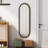 Iron Art Gold Oval Retro Handing Mirror for Room,Bedroom, Entrance-118380353