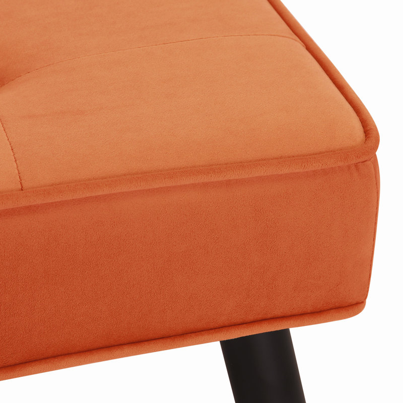 Banc rembourré Kirsten, Mélange de polyester orange
