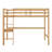 Twin High Loft Bed, Rubber Wood Loft Bed With Safety Guardrail, Built-In Desk, Ladder-121600388