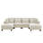 116" Sleeper Sofa with Ottoman for Living Room-1596062369