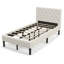 Lit plateforme tapissier Lynnie