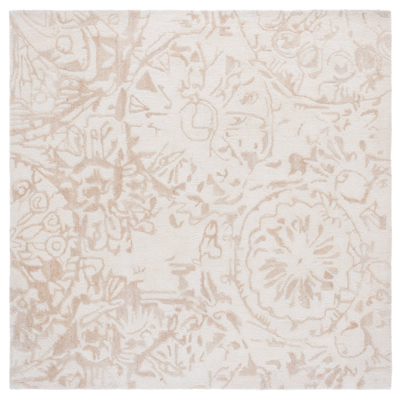 Cochise Tufted Performance Performance Oriental Rug, Square 6'