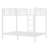 Metal Full over Full Bunk Bed for Teens & Adults, Space-Saving, No Box Spring Needed, White-443310317