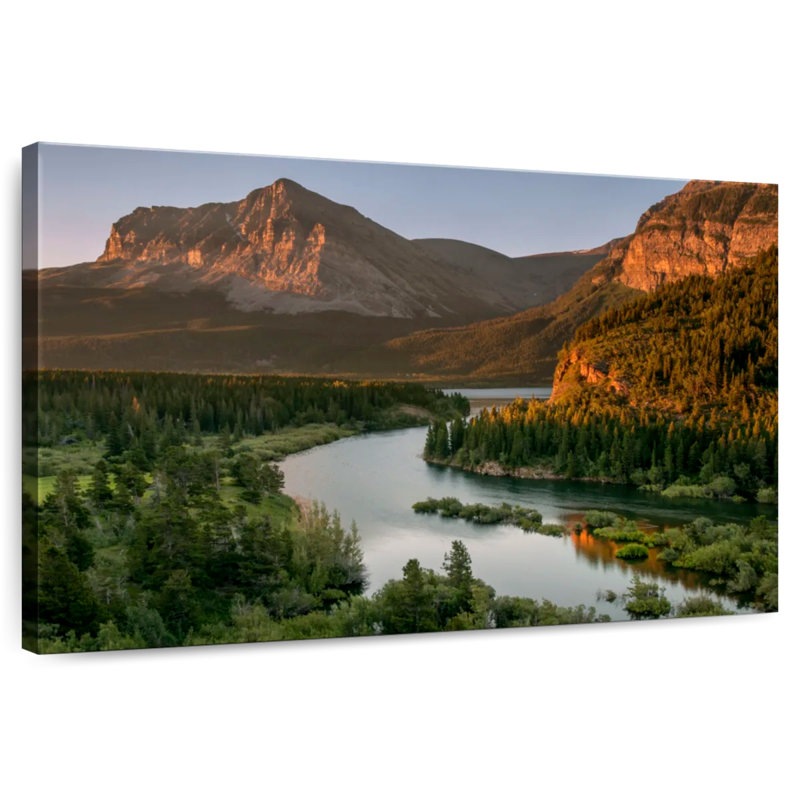 Paysage du parc national des Glaciers, H 34 po x l 51 po
