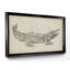 Croquis de crocodile - toile encadrée de qualité supérieure - prête à être accrochée-1252355829-1252355830