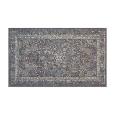 Machine Washable Gray Area Rug