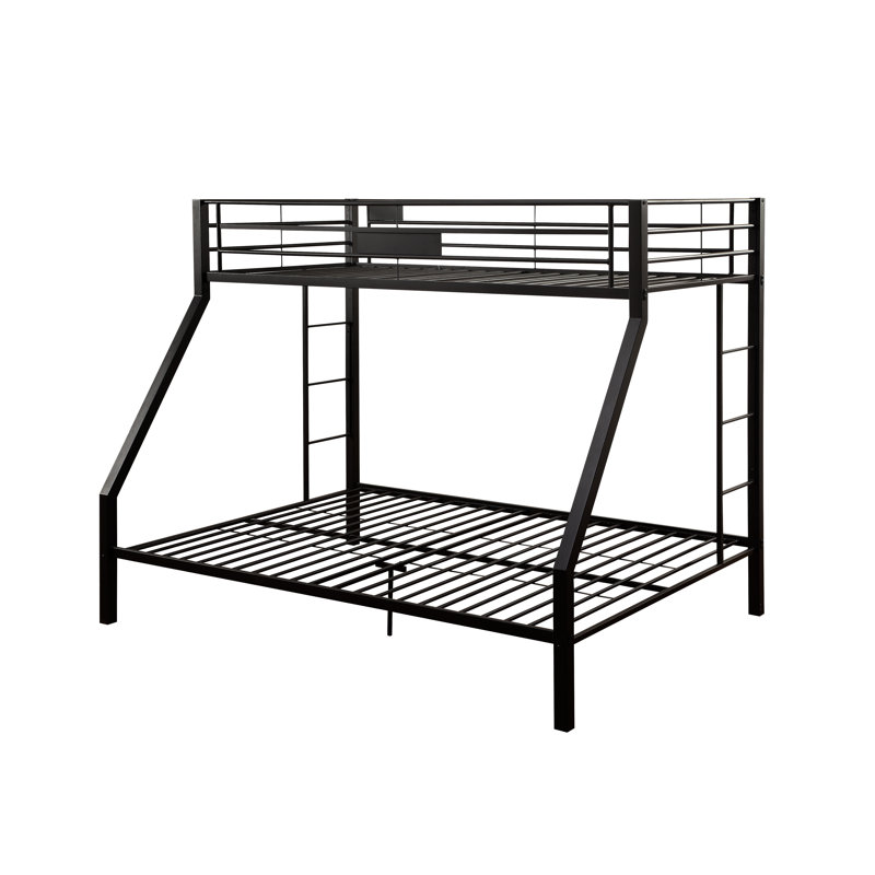 Hendry Kids Bunk Bed, Sandy Black, Twin XL Over Queen