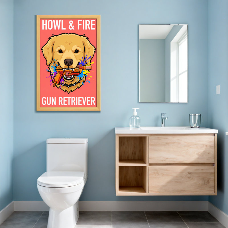 Chiens d'animaux, H 20 po x l 30 po, Toile tendue, Ne s’applique pas