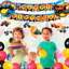 Monster Truck Party Supplies,89 Pcs Monster Truck Birthday Decorations&Tableware Set