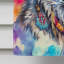 Drapeau de maison de loup hippie